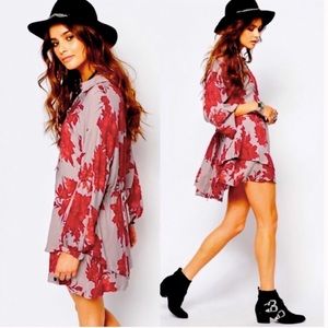 Free People Shake It Tunic Dress - Sand Combo